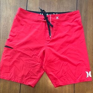 Hurley Red Board Shorts Quick-Dry Swimwear